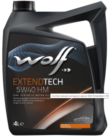 Масло моторное Wolf для Wolf Extendtech 5W40 HM 4Л