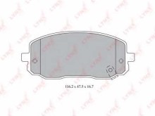 Колодки тормозные передние комплект Lynx для Kia Picanto 2005-2011 45x115x16mm Колодки тормозные передние комплект Lynx для Kia Picanto 2005-2011 45x115x16mm
