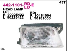 Фара правая Depo для Opel Kadett E 84-91 Фара правая Depo для Opel Kadett E 84-91