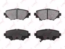 Колодки тормозные задние дисковые комплект Lynx для Mazda 3 (BM) (2013>)
