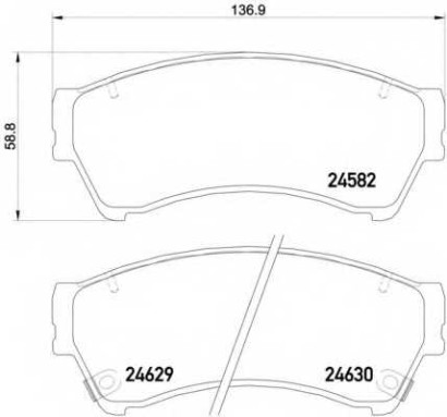 Колодки тормозные передние комплект Textar для Mazda 6 2007>