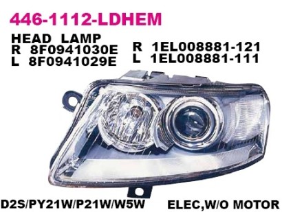 Фара левая Depo для Audi A6 [C6] (2005>) / Allroad Quattro (2005 >)