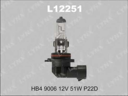 Лампа Lynx HB4 12V-51W Стандартная, P22d