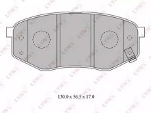 Колодки тормозные передние комплект Lynx для Hyundai Sonata VI (2010>) Колодки тормозные передние комплект Lynx для Hyundai Sonata VI (2010>)