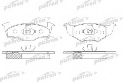 Колодки тормозные передние комплект Patron для VW Golf III / Lupo / Seat Arosa