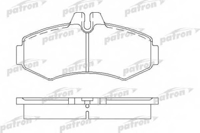 Колодки тормозные передние комплект Patron для MB Vito 638 96> торм. система Bosch