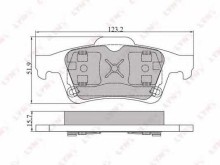 Колодки тормозные задние дисковые комплект Lynx для Renault / Nissan Колодки тормозные задние дисковые комплект Lynx для Renault / Nissan
