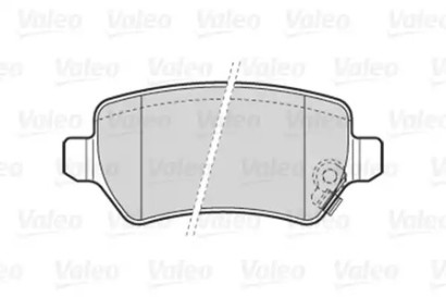 Колодки тормозные задние дисковые комплект Valeo для Opel Astra G / Zafira F75 98> ТОРМОЗНАЯ СИСТЕМА Lucas