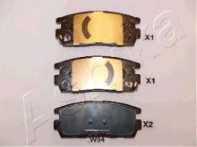 Колодки тормозные задние дисковые комплект Ashika для Opel Antara / Chevrolet Captiva Колодки тормозные задние дисковые комплект Ashika для Opel Antara / Chevrolet Captiva