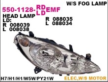 Фара правая Depo для Peugeot 307 01> H7 / H1 / Valeo / с эл / регулировкой / С ПТФ Фара правая Depo для Peugeot 307 01> H7 / H1 / Valeo / с эл / регулировкой / С ПТФ