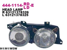 Фара правая Depo для BMW 5-E34 88-95 mod.DE+H1 (12V55W) габ.-12V5W (W5W)