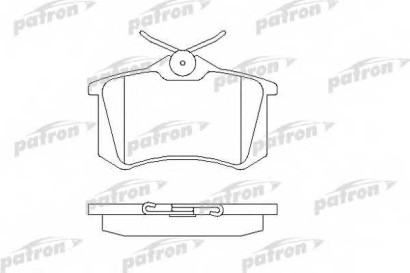 Колодки тормозные задние дисковые комплект Patron для Audi / VW / Peugeot 307 / Seat / Ford