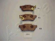 Колодки тормозные задние дисковые комплект Ashika для Honda Civic (1.6) 91-01 c датчиком износа Колодки тормозные задние дисковые комплект Ashika для Honda Civic (1.6) 91-01 c датчиком износа