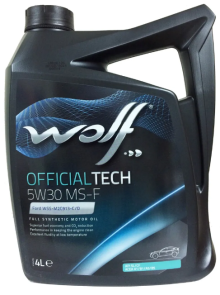 Масло моторное Wolf для Wolf Officialtech 5W30 Ms-F 4Л Масло моторное Wolf для Wolf Officialtech 5W30 Ms-F 4Л