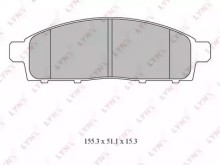 Колодки тормозные передние комплект Lynx для Mitsubishi L200 (KB) (2006>)