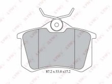 Колодки тормозные задние дисковые комплект Lynx для Audi / VW / Peugeot 307 / Seat / Ford