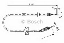 Трос стояночного тормоза левый BOSCH для XC90 (2002>) Трос стояночного тормоза левый BOSCH для XC90 (2002>)