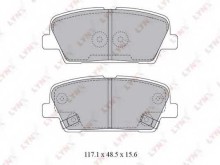 Колодки тормозные задние дисковые комплект Lynx для Kia Mohave (2009>) / Hyundai Santa FE (CM)