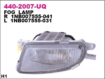 Фара противотуманная левая Depo для MB W210 99-01 / C208 / R170