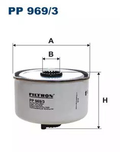 Фильтр топливный Filtron для Land Rover Discovery III (2004>) / Range Rover III L=85mm D=108mm