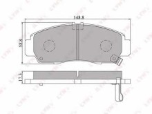 Колодки тормозные передние комплект Lynx для Honda Civic 4D (2006>) Колодки тормозные передние комплект Lynx для Honda Civic 4D (2006>)