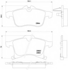 Колодки тормозные передние комплект Textar для Opel Astra G / H / Meriva / Corsa C / D / Zafira (F75) / B Колодки тормозные передние комплект Textar для Opel Astra G / H / Meriva / Corsa C / D / Zafira (F75) / B