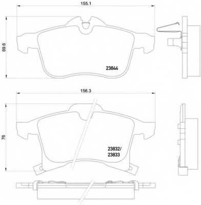 Колодки тормозные передние комплект Textar для Opel Astra G / H / Meriva / Corsa C / D / Zafira (F75) / B