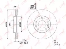Диск тормозной передний вентилируемый Lynx для Renault Duster (2012>) 269 мм Диск тормозной передний вентилируемый Lynx для Renault Duster (2012>) 269 мм