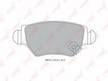 Колодки тормозные задние дисковые комплект Lynx для Opel Astra F / G / Zafira (F75) Колодки тормозные задние дисковые комплект Lynx для Opel Astra F / G / Zafira (F75)