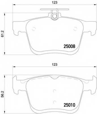 Колодки тормозные задние дисковые комплект Textar для Audi A3 [8V] (2013>) / VW Golf VII (2013>)