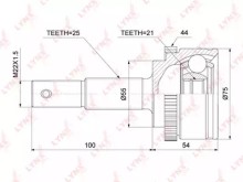 ШРУС наружный передний Lynx для Nissan Almera N16 (2000-2006)