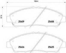 Колодки тормозные передние комплект Textar для Honda Pilot (2008>) / Acura MDX (2007>) Колодки тормозные передние комплект Textar для Honda Pilot (2008>) / Acura MDX (2007>)