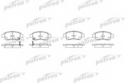 Колодки тормозные передние комплект Patron для Toyota Platz 1999-2005