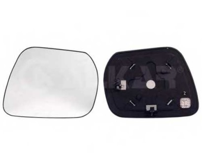 Стекло зеркала электрического левого Alkar для Suzuki Grand Vitara (1998-2005) Left, glass+holder, convex, heated