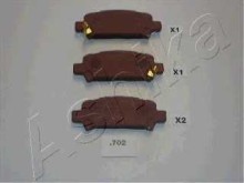 Колодки тормозные задние дисковые комплект Ashika для Subaru Forester / Impreza 98> Колодки тормозные задние дисковые комплект Ashika для Subaru Forester / Impreza 98>