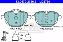 Колодки тормозные задние дисковые комплект ATE для BMW 5-СЕРИЯ F10 / F11 (2009>) С УЛУЧШЕННЫМИ ХАРКТЕРИСТИКАМИ / ПОНИЖЕННАЯ ШУМНОСТЬ / УВЕЛИЧЕННЫЙ СРОК ЭКСПЛУАТАЦИИ Колодки тормозные задние дисковые комплект ATE для BMW 5-СЕРИЯ F10 / F11 (2009>) С УЛУЧШЕННЫМИ ХАРКТЕРИСТИКАМИ / ПОНИЖЕННАЯ ШУМНОСТЬ / УВЕЛИЧЕННЫЙ СРОК ЭКСПЛУАТАЦИИ