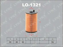 Фильтр масляный Lynx для Citroen Peugeot Jaguar Land Rover Фильтр масляный Lynx для Citroen Peugeot Jaguar Land Rover