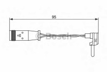 Датчик износа колодок BOSCH MB W203 / W211 / W220 / R230