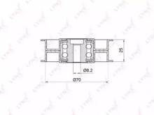 Ролик дополнительный руч. ремня Lynx для Mercedes Benz Sprinter / W204 / W211 Ролик дополнительный руч. ремня Lynx для Mercedes Benz Sprinter / W204 / W211