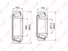 Подшипник ступицы (комплект) Lynx для Audi / VW
