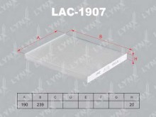 Фильтр салона Lynx для Hyundai Tucson (2004>) НЕ УГОЛЬНЫЙ Фильтр салона Lynx для Hyundai Tucson (2004>) НЕ УГОЛЬНЫЙ
