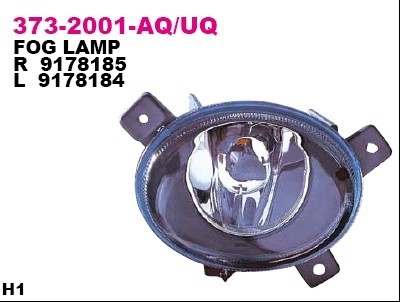 Фара противотуманная левая Depo для Volvo S60 (2000>) до 2006