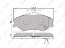 Колодки тормозные передние комплект Lynx для Hyundai H100 93-00 P 2.4 / 2.5D, 2.5D Колодки тормозные передние комплект Lynx для Hyundai H100 93-00 P 2.4 / 2.5D, 2.5D