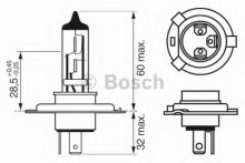 Лампа BOSCH H4 12V-60 / 55W+30% +30% P43t Лампа BOSCH H4 12V-60 / 55W+30% +30% P43t