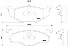 Колодки тормозные передние комплект Textar для Seat Ibiza 96-02 / VW Golf III Колодки тормозные передние комплект Textar для Seat Ibiza 96-02 / VW Golf III