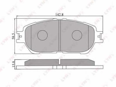 Колодки тормозные передние комплект Lynx для Toyota Camry CV3 01>
