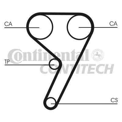 Ремень ГРМ ContiTech для Ford Fiesta / Focus / Mazda 121 / Volvo C30 / S40 / V50 1.4-2.0 16V