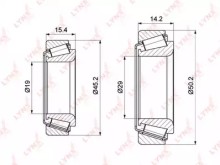 Подшипник ступицы (комплект) Lynx для Audi 100 / 200 / 80 / A4 / A6 91-98