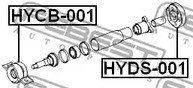 Подшипник подвесной FEBEST для Mitsubishi L200 / Pajero / Montero Sport (K9) на Tucson не подходит!!!