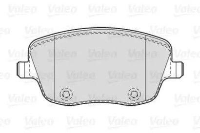 Колодки тормозные передние комплект Valeo для Seat Ibiza IV / Skoda Fabia (1999-2006) / VW Polo (20